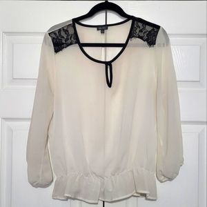 Lily Rose Ivory Blouse